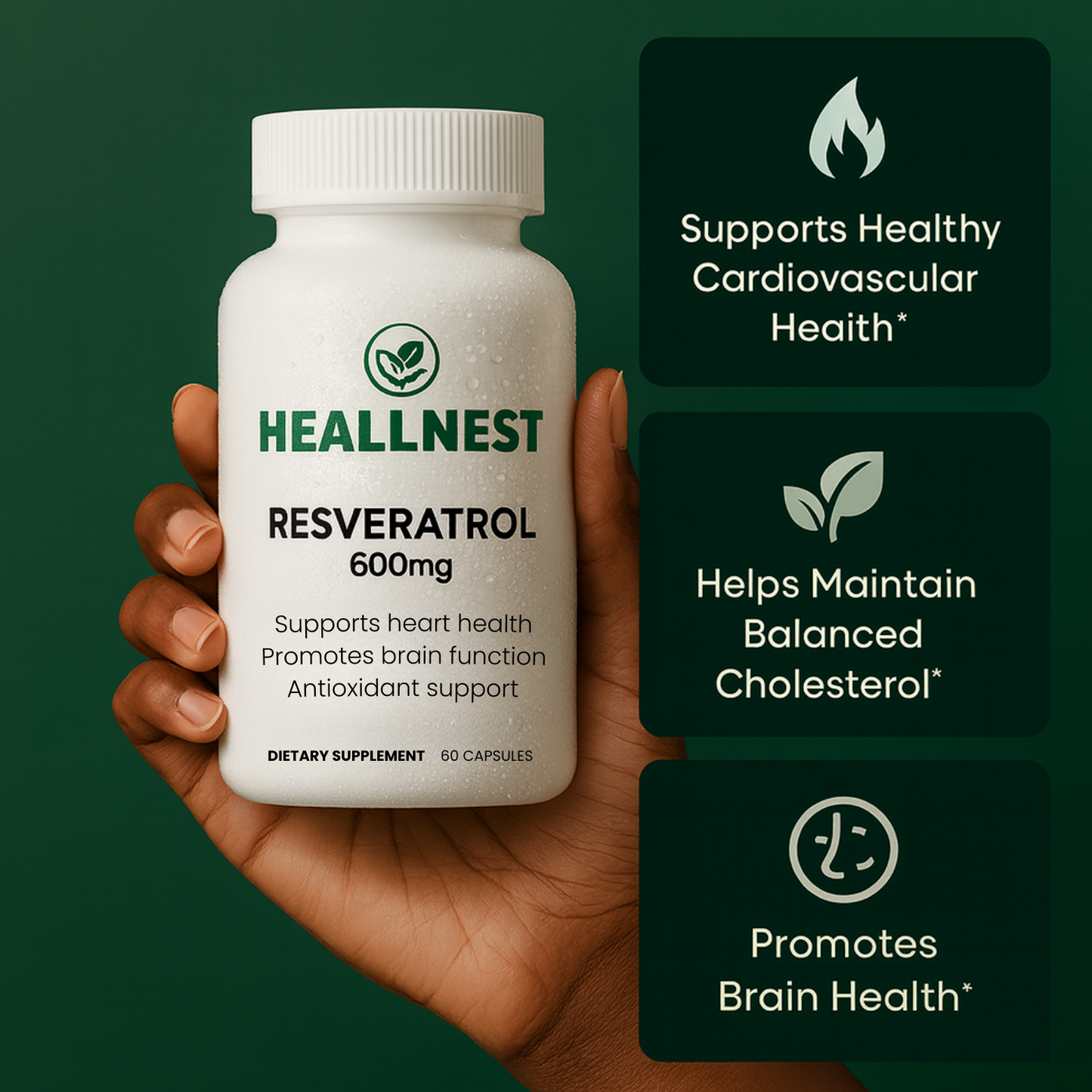 Heallnest Resveratrol Heart Wellness